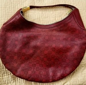 Genuine Gucci 18-in leather hobo shoulder bag